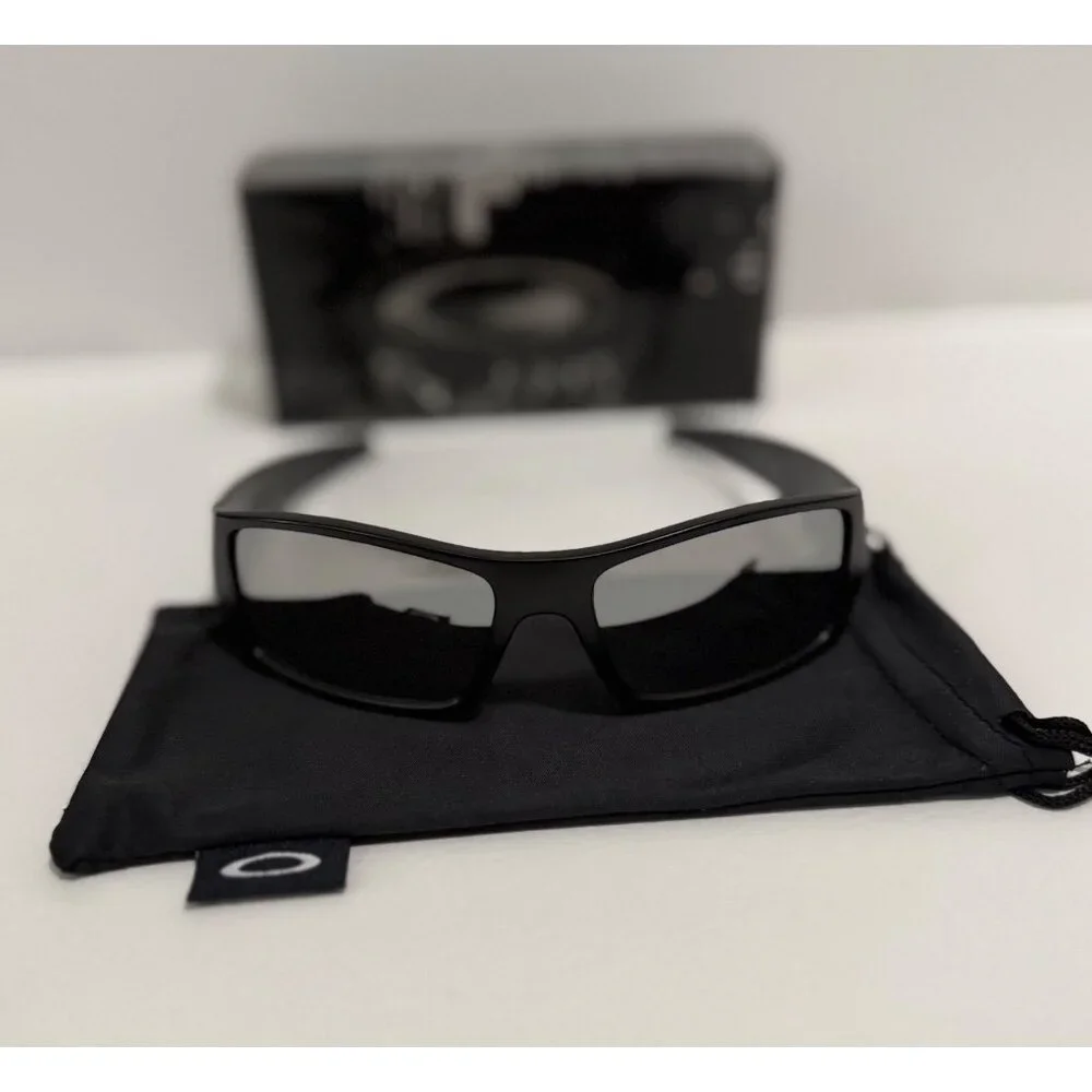 Oakley GASCAN Black Matte Frame OO9014 Chrome Iridium Lenses - Picture 5 of 7